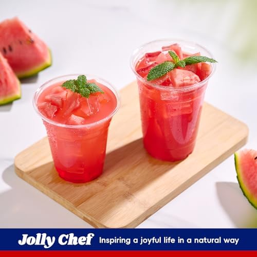 JOLLY CHEF 12 oz Plastic Cups, 1000 Pack Disposable Clear Drinking Cups - Image 7