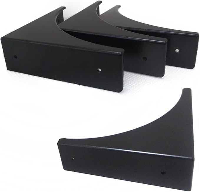 Corner Guard,glrovazas 4 Pcs Decorative Desk Box Corner Protector Desk Case Edge Cover Safety Guard Furniture Corner Bumpers Thickened Hardware for Jewrlry Box Cabinet（Black）