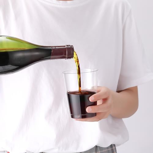 JOLLY CHEF 200 Pack 10 oz Clear Plastic Cups, Disposable Party Cups - Image 2
