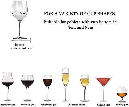 Wine Glass Rack - Under Cabinet Stemware Wine Glass Holder Glasses Storage Hanger 2 Pack Metal Organizer for Bar Kitchen Gold