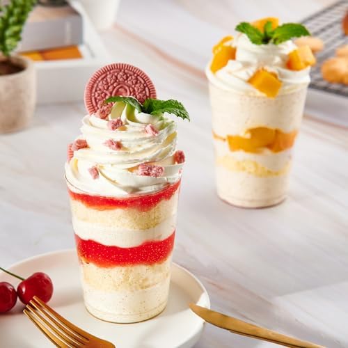 JOLLY CHEF Gold Glitter Plastic Cups 10 oz Disposable Tumblers 100 Pack - Image 4