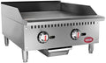 Kratos 24" Wide Commercial Restaurant Gas Countertop Griddle, Thermostatic Controls, 2 Burners, 60,000 BTU Output (29Y-007)