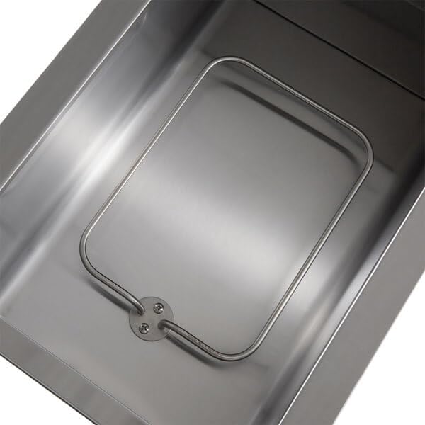 Two Pan Electric Steam Table, 120V 1000W, Stainless Steel, Open Well with Undershelf, 29x30x34 Inches, Commercial Food Warmer for Indoor Use