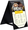 Leather Table Tent Menu Holder Sign Display Cafe Bar Cocktail Drink Restaurant Table Tents Menu Cover Desk Sign Stand A Frame Table Tent 4x6 inch by Home