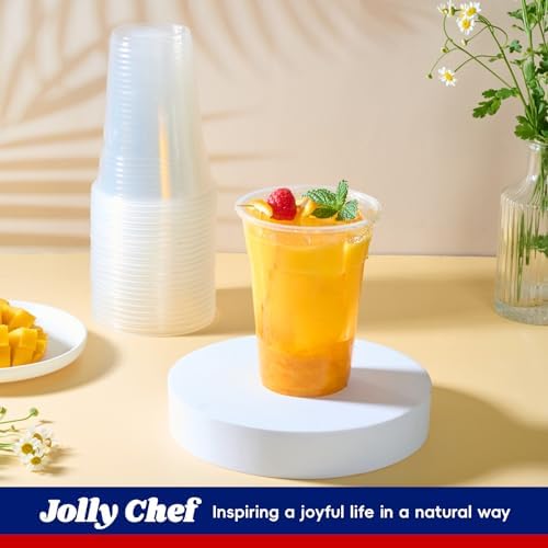 JOLLY CHEF 1000 Pack 16 oz Disposable Clear Plastic Cups, Drinking Cups - Image 5