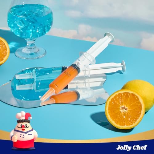 JOLLY CHEF 60 Pack Jelly Shot Syringes with Lid 1.5 oz Medium Container - Image 6
