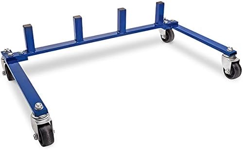 Eastwood Hydraulic Wheel Dolly Storage Rack Store 4 Wheel Dollies On A Convenient Rolling Cart