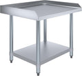 Stainless Steel Equipment Stand with Undershelf + Casters, Heavy Duty, Commercial Grade, NSF Certified (24" Width x 30" Length)