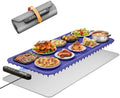 Warming Mat for Food, (XXL 37”x16”) Electric Warming Trays, Upgrade Graphene Fast Full-Surface Heating Mat for Food with 6 Level Temp, 6 Hours Timer, Food Warmer Pad with Heat-Insulating Mat by Unknown