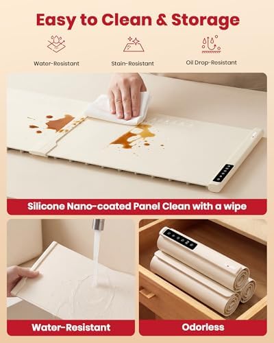55" x 16" Food Warming Mat, 3-in-1 Expandable Silicone Warming Mat for Food - Image 7