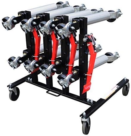 Sunex 7709 Car Dolly Rack, 4-Dolly Capacity,Black