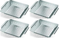 Weber Deluxe Grilling Basket – Stainless Steel Grill Basket for Vegetables,Seafood & Small Foods,Durable BBQ Cooking Accessory for Charcoal and Gas Grills,(Pack of 4) by Unknown