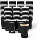 JOLLY CHEF Paper Coffee Cups 16 oz 90 Pack Insulated Paper Cups Black by JOLLYCHEF