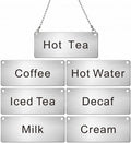 Hicarer 5 Pcs Stainless Steel Chain Signs 3-1/2 x 1-3/8 by Hicarer