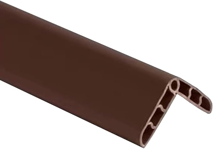 Colorful Rubber Wall Corner Guard Edge Protector,Anti-Collision Strip, Self-Adhesive Wall Guards, Safety Edge & Corner Guards, Length 3.28 ft,Brown