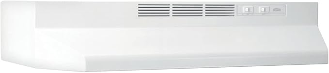 Broan-NuTone 412401 Non-Ducted Under-Cabinet Ductless Range Hood Insert, 24-Inch, White