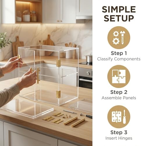 2 Tiers Countertop Bakery Display Case - Image 5