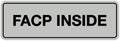 Signs ByLITA Standard FACP Inside Sign | Fire Safety Signage (Lt Gray) - Medium 1 Pack