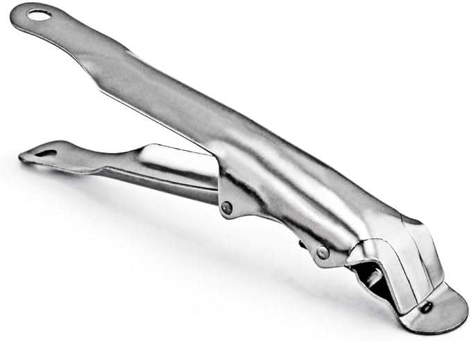 New Star Foodservice 50462 Shallow Pizza Tray Pan Gripper Holder, 8", Silver