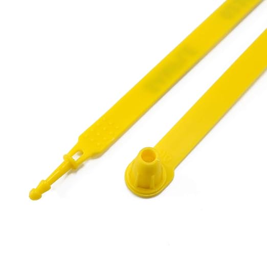 Leadseals(R) 1000 Plastic Truck Trailer Door Seal Tamper Evident Tite-Lock Security Tags Numbered Safty Disposable Locks for Trailer Logistics Transport Package Shipping