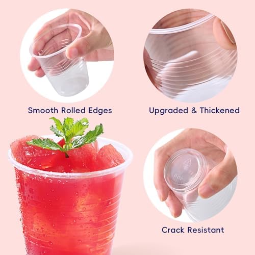 JOLLY CHEF 1200 Pack 5 oz Disposable Clear Plastic Cups, Drinking Cups - Image 6