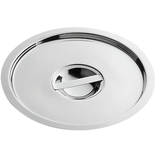 OCS Parts Pro Series Stainless Steel Cover for 8.25 Quart Bain Marie Pots | 7-3/4" Bain Marie Pot Lid with Handle