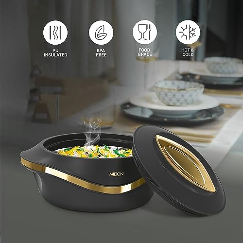 MILTON Insulated Casserole Dish with Lid 3 pc Set 2.1/1.5/1 qt. Hot Pot Food Warmer/Cooler –Thermal Soup/Salad Serving Bowl- Stainless Steel Hot Food Container–Best Gift Set for Moms –Holidays - Image 2