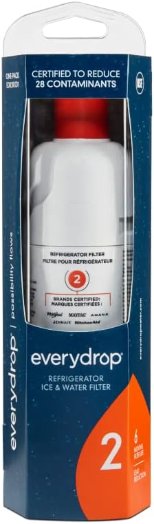 everydrop® by Whirlpool Ice and Water Refrigerator Filter 2, EDR2RXD1, Single-Pack