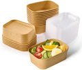 JOLLY CHEF 50 Pack Paper Food Container with Lid 25 oz Meal Prep Containers by JOLLYCHEF