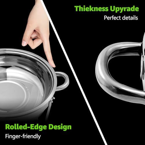 5 QT Chafing Dishes 2 PACK, Premium Stainless Steel Complete Set - Image 3