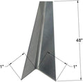 Brushed 304 Stainless Steel Corner Guards, 48" Wall Protectors, 20ga & 16ga, Available in 1/2" to 4", Multi-Pack Options (1, 2, 5, or 10) (10, 1 x 1, 20ga, No Hug Edges)