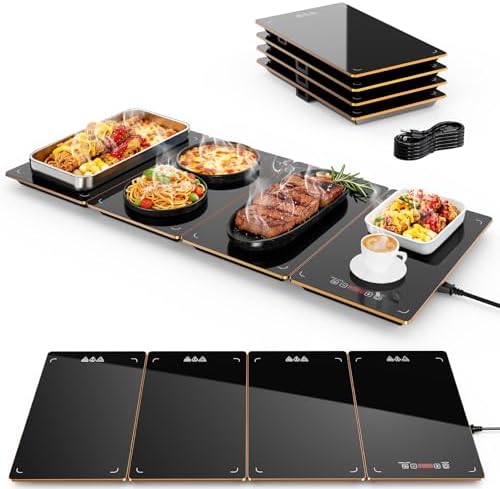 Electric Warming Tray, 4-in-1 Food Warmer, 33"x15", 10 Settings by Unknown