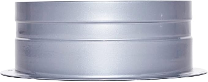 Duct Connector 6 Inch (5.75 inch) Flange Metal Straight Pipe Flange for Heating Cooling Ventilation System