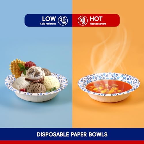 JOLLY CHEF 156 Count Paper Bowls 12 oz Disposable - Image 4