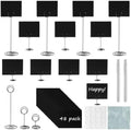 Aertiavty 48 Packs Mini Chalkboard Signs, 4x3 Inch Small Chalkboard Signs with Stand, 4 Markers, Food Labels for Party Buffet, Wedding, Table Setting, Food Display by Aertiavty