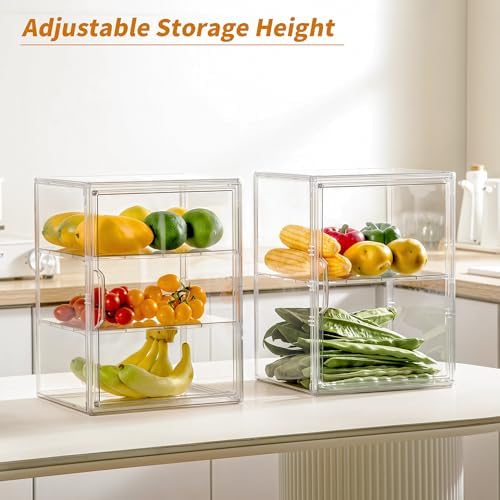 Bakery Display Case, 3 Layer Clear Acrylic Pastry Display Case, 2 Pack - Image 3