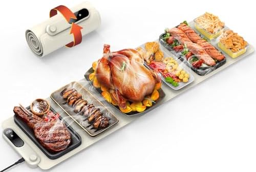 FEPPO Warming Mat for Food, Extra-Long Size 42"x12", Fast Full-Surface by FEPPO