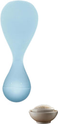 Tumbler Anti-Stick Rice Spoon & Paddle - Standing, Heat Resistant, Easy Clean Nonstick Rice Cooker Spoon, Scooper for Kitchen, Serving Spatula (Light blue)