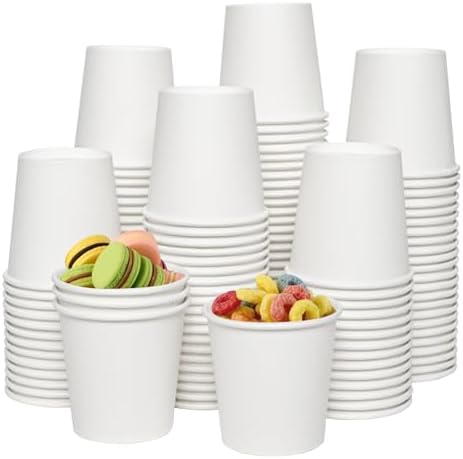 JOLLY CHEF 300 Pack Disposable Paper Coffee Cups 4 oz by JOLLYCHEF