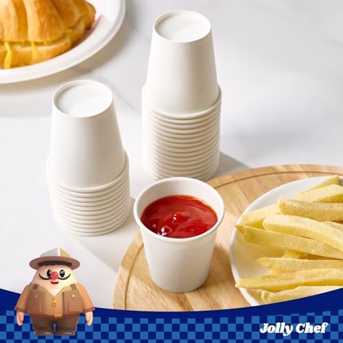 JOLLY CHEF 3 oz Bathroom Cups, Mini Mouthwash Paper 400 Count - Image 5