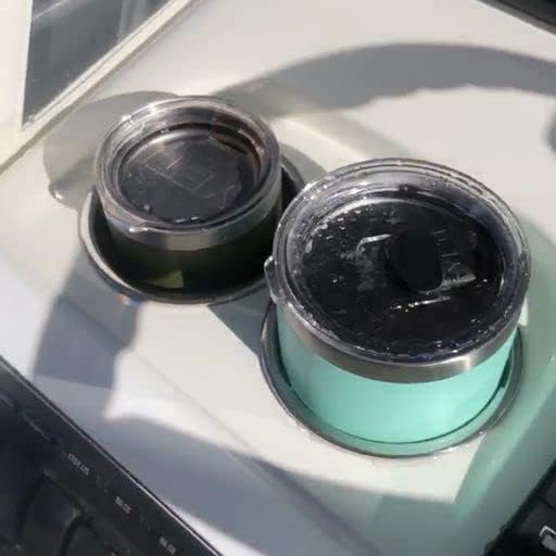 Tigress Large Stainless Steel Cup Insert, Boat Cup Holder Designed to fit Both 20oz & 30oz Tumblers, Marine Grade Steel