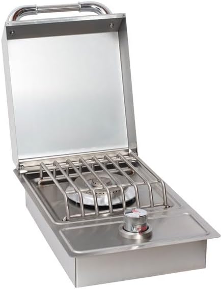 Bull Outdoor Products Premium Outdoor Kitchen Bundle – Angus 75,000 BTU Built-In Grill Head, Double Drawer with Reveal, 38" Double Doors, Single Side Burner, 304 Stainless Steel – LP
