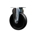 Service Caster Brand Replacement Caster for Uline Caster H-5536R - Rigid Top Plate Caster with 5 Inch Polyolefin Wheel - Light Duty Replacement Caster - Fits Carts, Dollies and Poly Box Trucks H-592