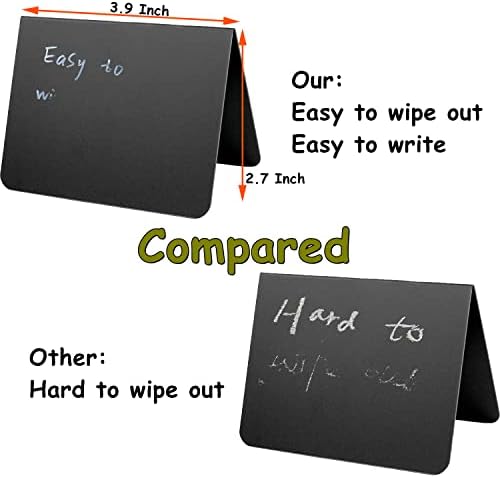 20PCS Mini Chalkboard Signs for Food, Reusable and Reserved Table Signs, Food Labels for Party Buffet, Easy to Write and Wipe Out, Catering Supplies Buffet Display, Place Cards - Image 3