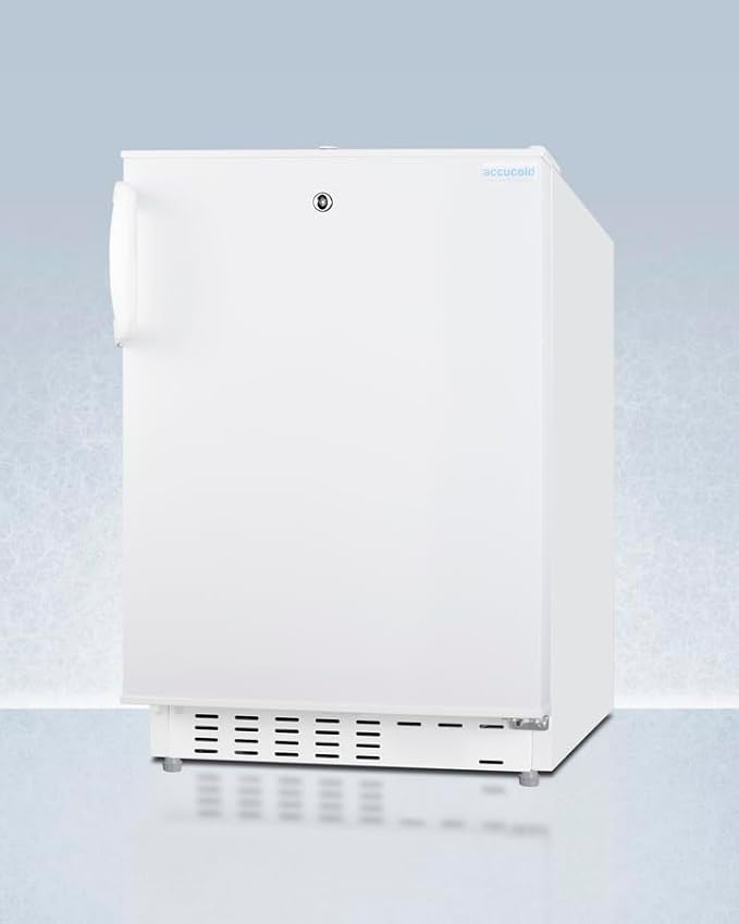 ACCUCOLD 20" Refrigerator - Freezer, Built-in, Undercounter, Breakroom, General Purpose, 2.68 cu.ft. Capacity, ADA Compliant, White - ADA302RFZLHD (Left Handed Door Swing)