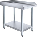 Stainless Steel Equipment Stand with Undershelf + Casters, Heavy Duty, Commercial Grade, NSF Certified (30" Width x 18" Length)