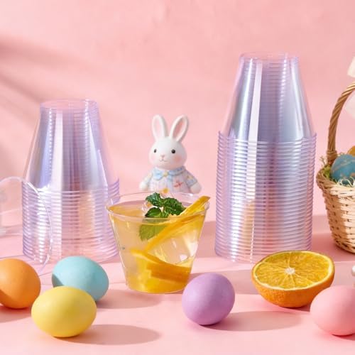 JOLLY CHEF 100 Pack 9 oz Clear Plastic Cups, Disposable Party Cups - Image 6