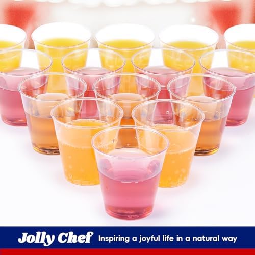 JOLLY CHEF 500 Pack 2 oz Disposable Plastic Shot Glasses, Mini Shot Cups - Image 3