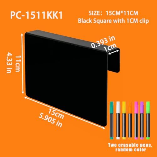 10PCS 15CM*11CM Mini Chalk Boards with Acrylic Sign Holders - Erasable & Write, Attachable Basket Labels & Price Tags, Clothing Rack Mount, Chalkboard Labels, Food Markers for Party - Image 2