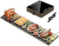 Warming Trays For Buffets Party,4-In-1 47"×16"Independent Temp Control Food Warmers For Parties Buffet,8 Precise Temps&24H Timer Warming Mat For Food,Modular Food Warming Mat Catering Gatherings by BTUVC%C2%AE